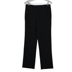 Style & Co Black Wide Leg Dress Pants Trousers Womens Size 6 Pull on‎